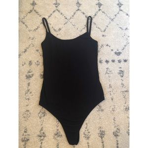 Brandy Melville ribbed low scoop back bodysuit